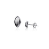 Football Stud Earrings - Silver