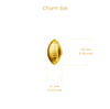 Football Stud Earrings - Gold