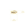 Fish Stud Earrings - Gold