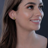 Golf Ball Stud Earrings - Gold