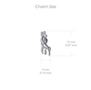 Giraffe Stud Earrings - Silver