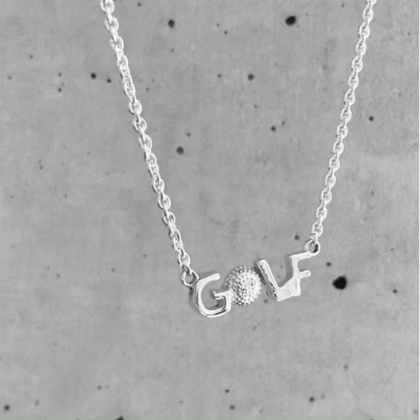 GOLF Pendant Necklace - Silver