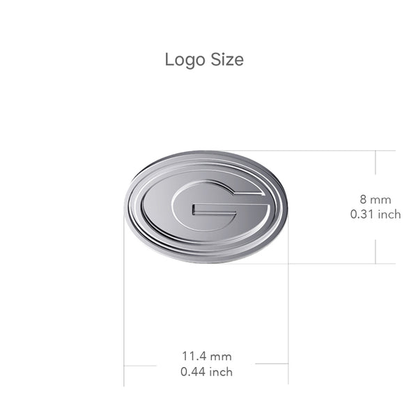 University of Georgia Dangle Earrings - Silver