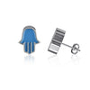 Hamsa Stud Earrings - Enamel