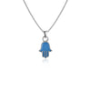 Hamsa Pendant Necklace - Enamel