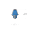 Hamsa Stud Earrings - Enamel