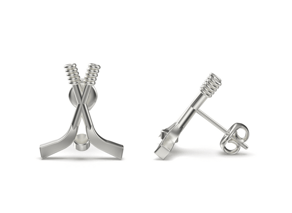 Hockey Stud Earrings