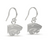 Kansas State University Dangle Earrings - Silver