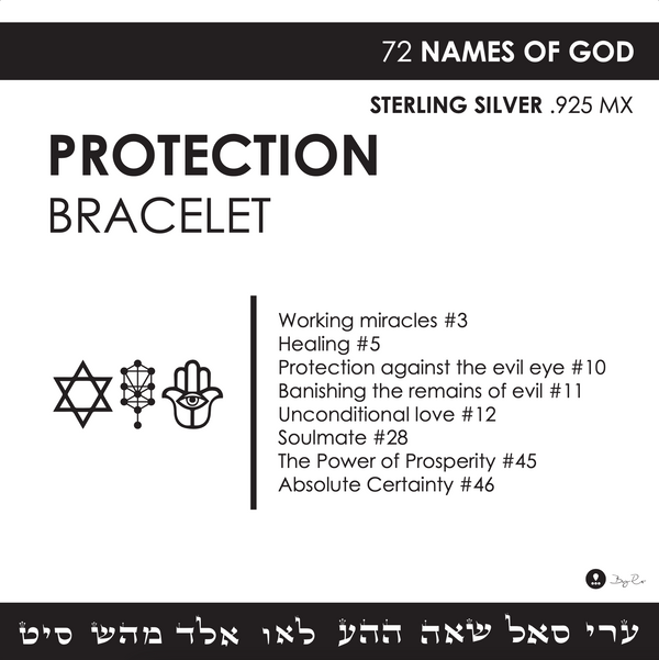 Kabbalah Cuff Bracelet - Silver