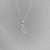 Labrador Silhouette Pendant Necklace - Silver