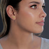 Lacrosse Sticks Stud Earrings - Gold