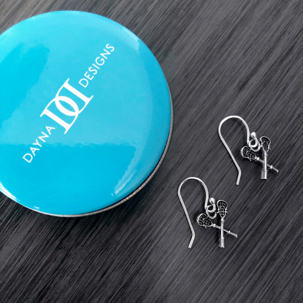 Lacrosse Sticks Dangle Earrings