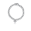 Lacrosse Sticks Link Bracelet - Silver