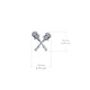 Lacrosse Sticks Stud Earrings