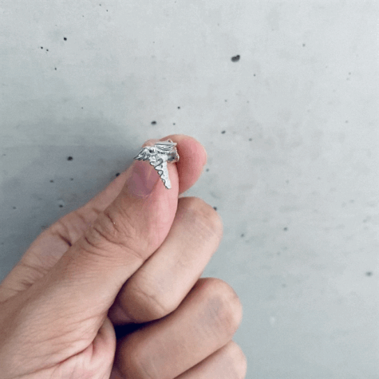 Medical Caduceus Stud Earrings