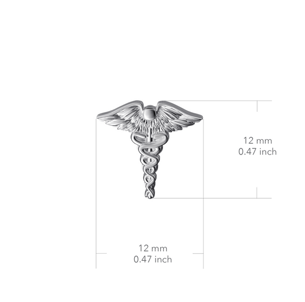 Medical Caduceus Pendant Necklace