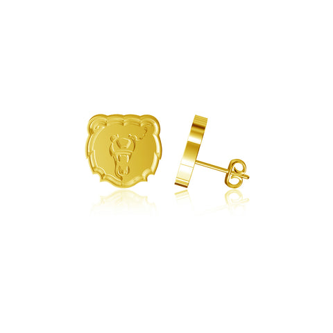 Morgan State Bears Post Earrings - Gold Plated
