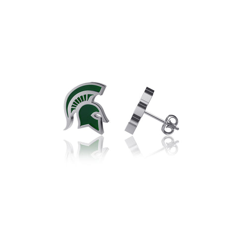 Michigan State University Post Earrings - Enamel