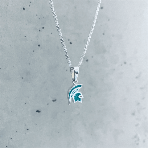 Michigan State University Pendant Necklace - Enamel