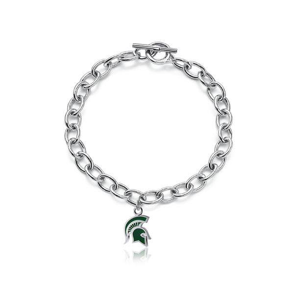 Michigan State University Link Bracelet - Enamel
