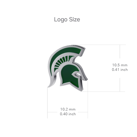 Michigan State University Dangle Earrings - Enamel