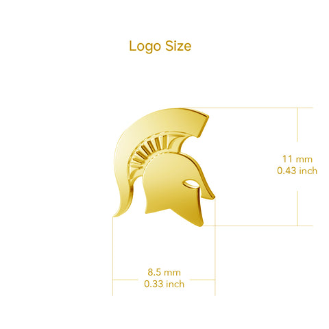 Michigan State University Pendant Necklace - Gold