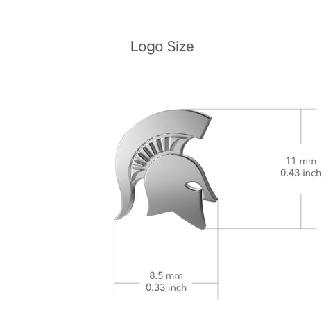 Michigan State University Stud Earrings - Silver
