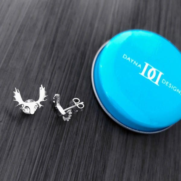 Moose Stud Earrings