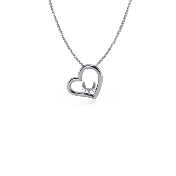 Moose Heart Necklace