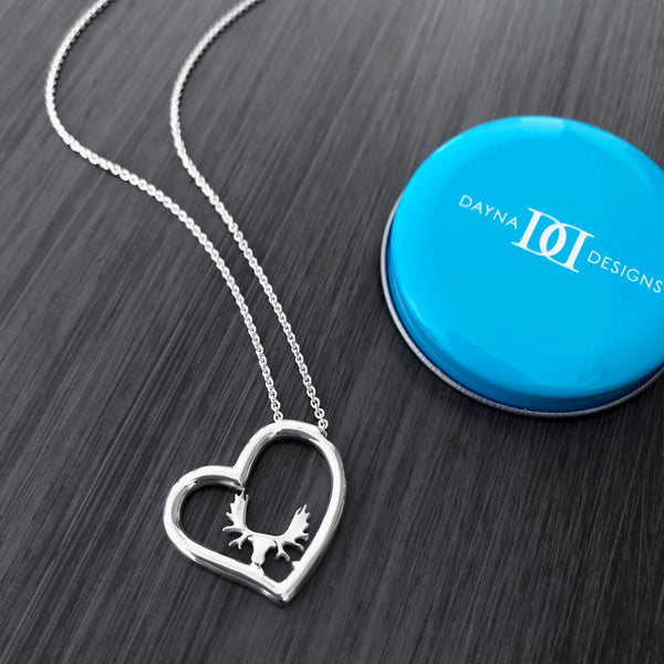 Moose Heart Necklace