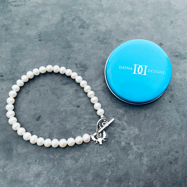 Moose Pearl Bracelet - Silver
