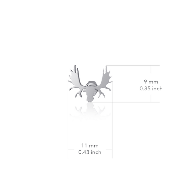 Moose Bracelet Charm - Silver