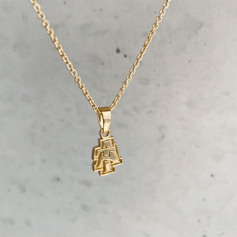 North Carolina A&T Aggies Pendant Necklace - Gold Plated