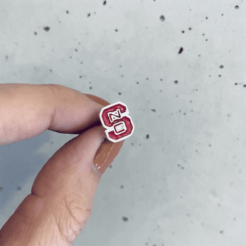 NC State University Stud Earrings - Enamel