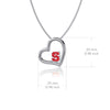 NC State University Heart Necklace - Enamel