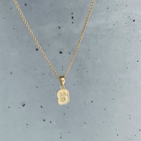 NC State University Pendant Necklace - Gold