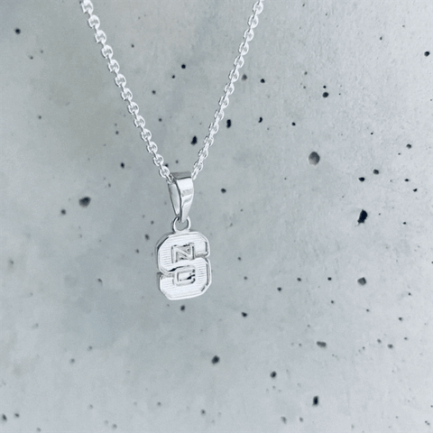 NC State University Pendant Necklace - Silver