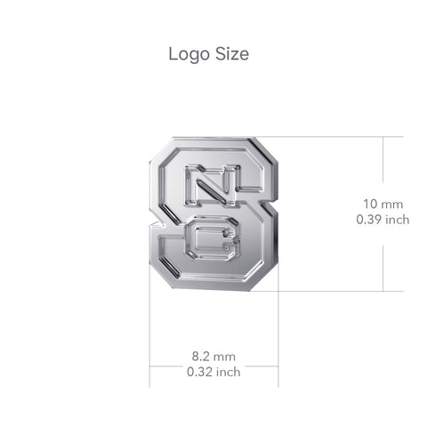 NC State University Bracelet Charm - Silver