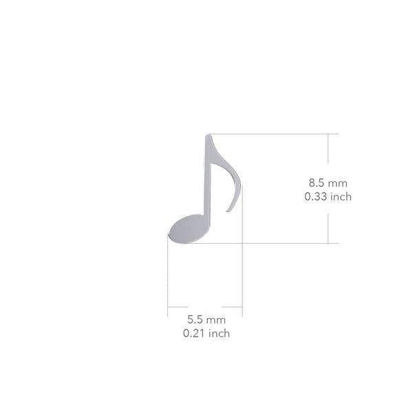 Music Note Pearl Bracelet - Silver