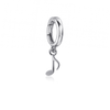 Music Note Bracelet Charm - Silver