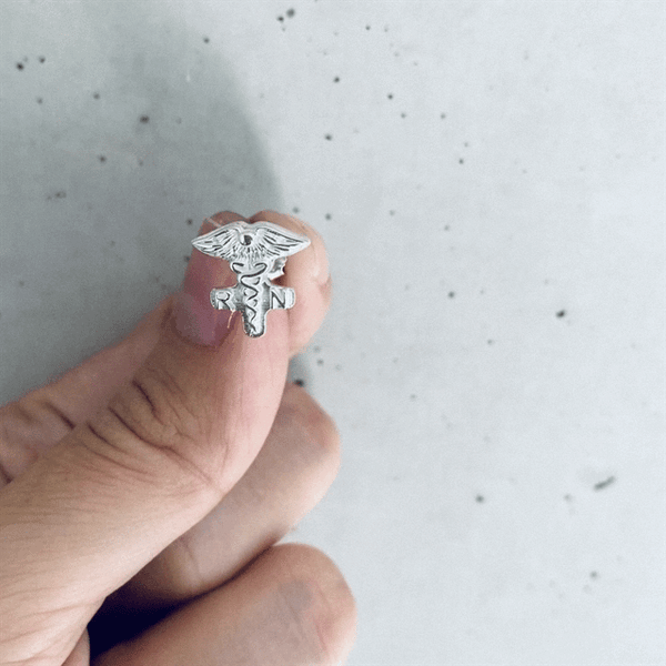 Nurse Caduceus Stud Earrings