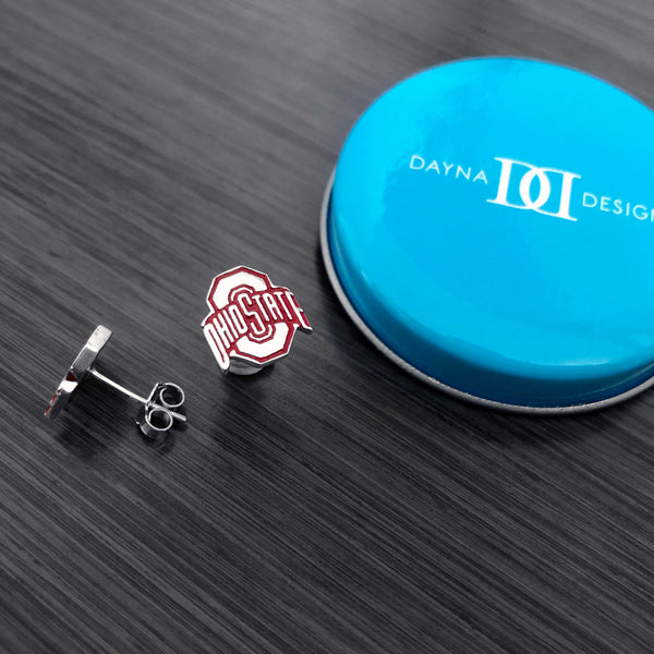Ohio State University Stud Earrings - Enamel