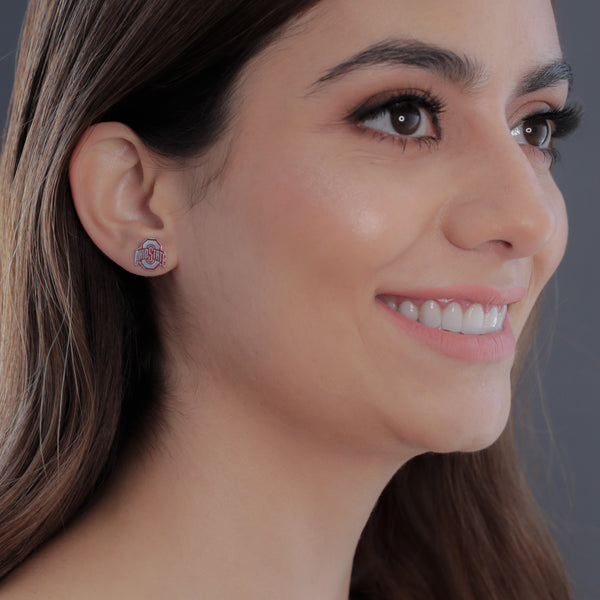Ohio State University Stud Earrings - Enamel