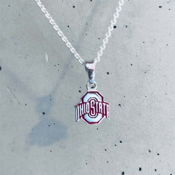 Ohio State University Pendant Necklace - Enamel
