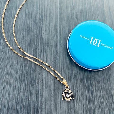 Ohio State University Pendant Necklace - Gold