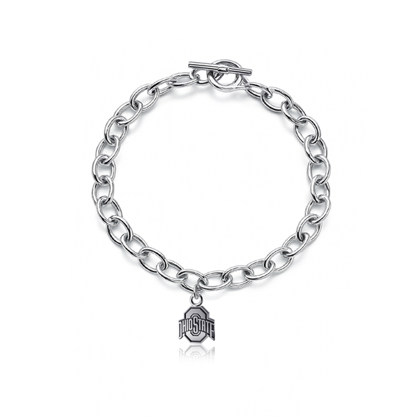 Ohio State University Link Bracelet - Silver
