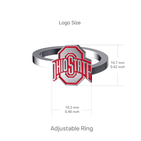 Ohio State University Bypass Ring - Enamel