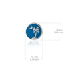 Palmetto Stud Earrings - Enamel