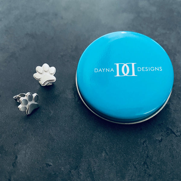 Dog Paw Stud Earrings