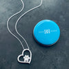Dog Paw Heart Necklace